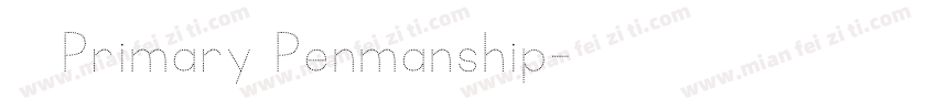 KG Primary Penmanship字体转换